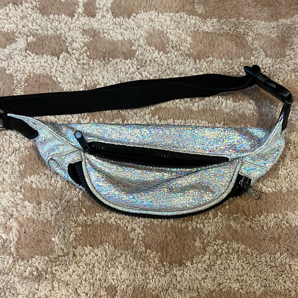 Holographic Silver fanny pack